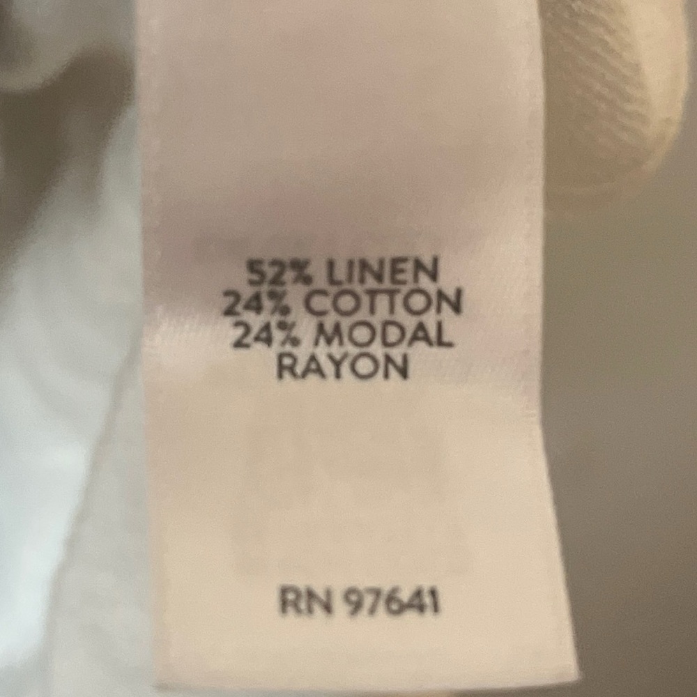 J. Jill Wearever Collection Linen Blend Floral Print Women's Top - Picture 4 of 6